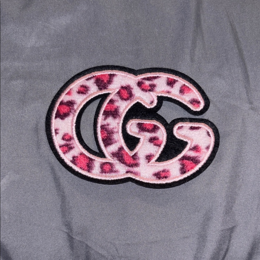Pink Leopard Print GG Patch NWOT